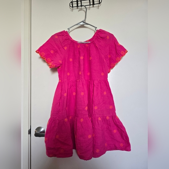 Cat & Jack Pink Flutter Sleeve Sundress Casual - Picture 2 of 8